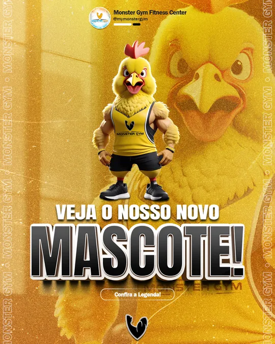 Lançamento do mascote da academia — Monster Gym